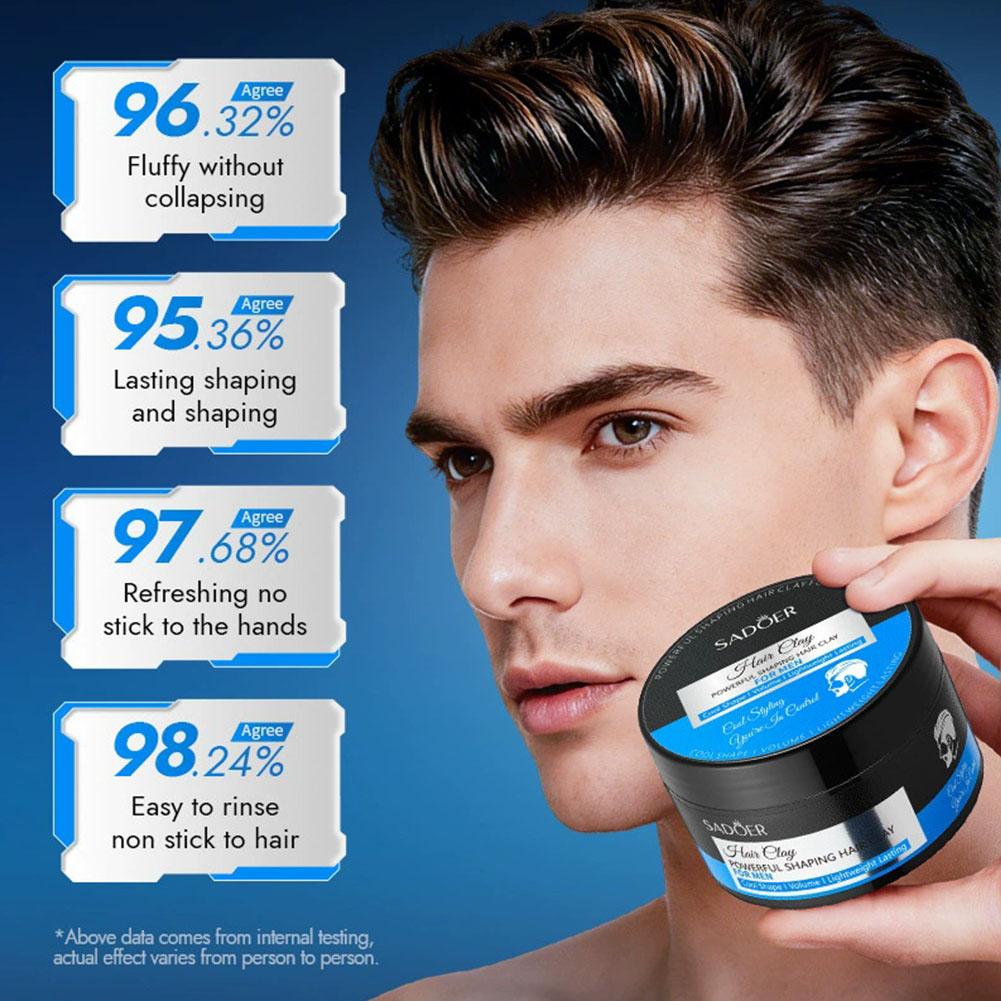 Men'S Grooming Wax - 100g Men's Hair Styling Clay Strong