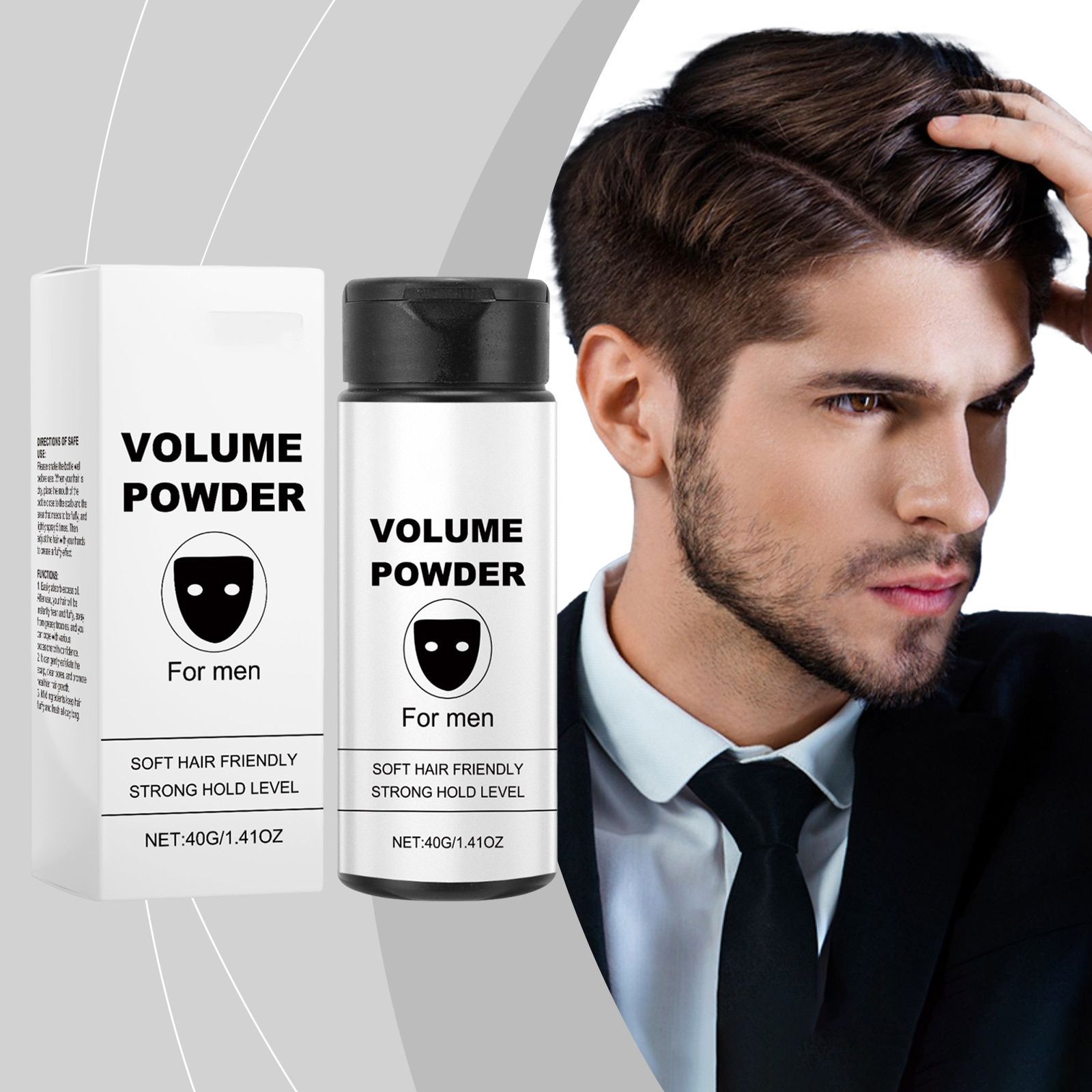 Men'S Grooming Wax - Volume Powder for Men Strong Hold