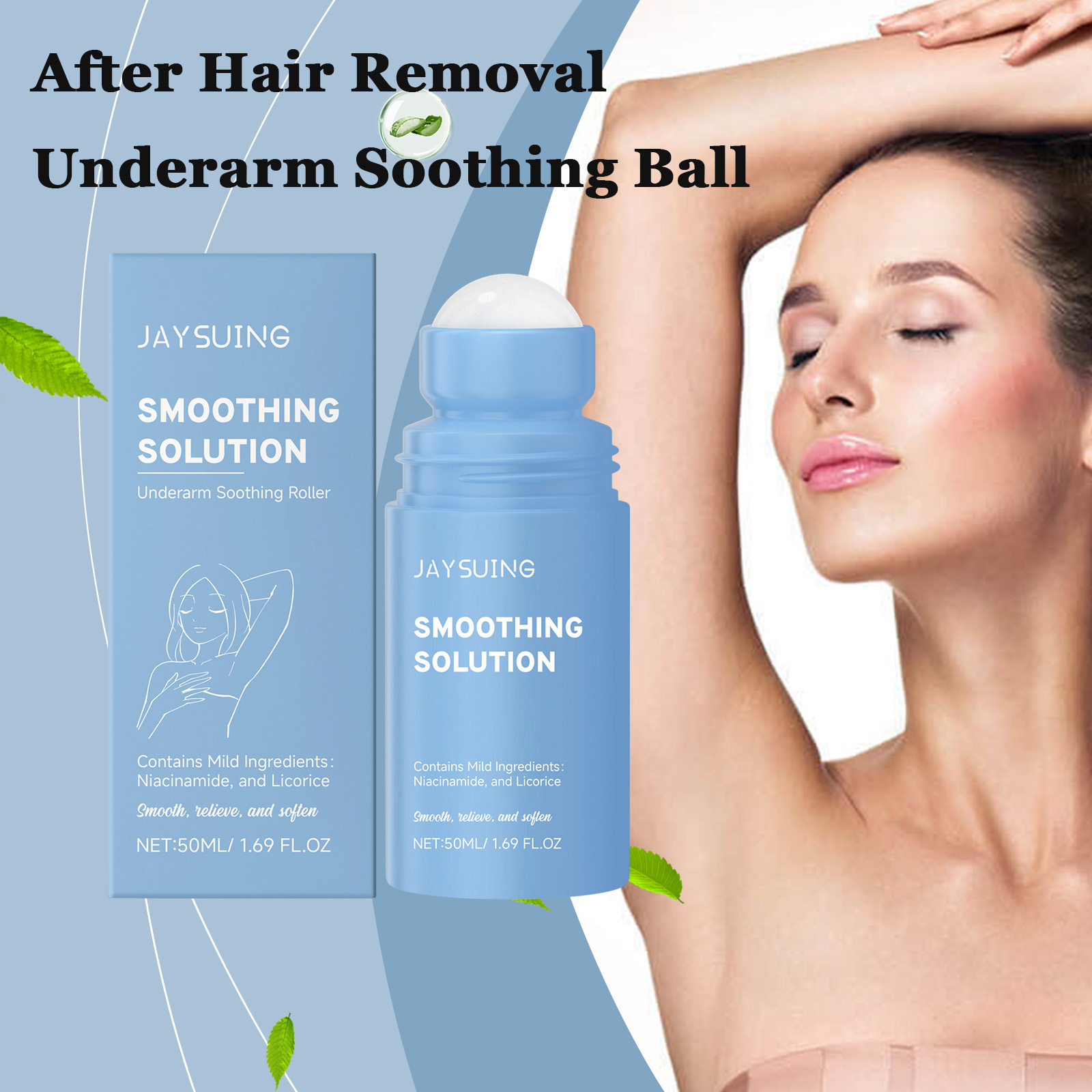 Ingrown Hair Serum - Underarm After Shave Soothing Roller Moisturizing