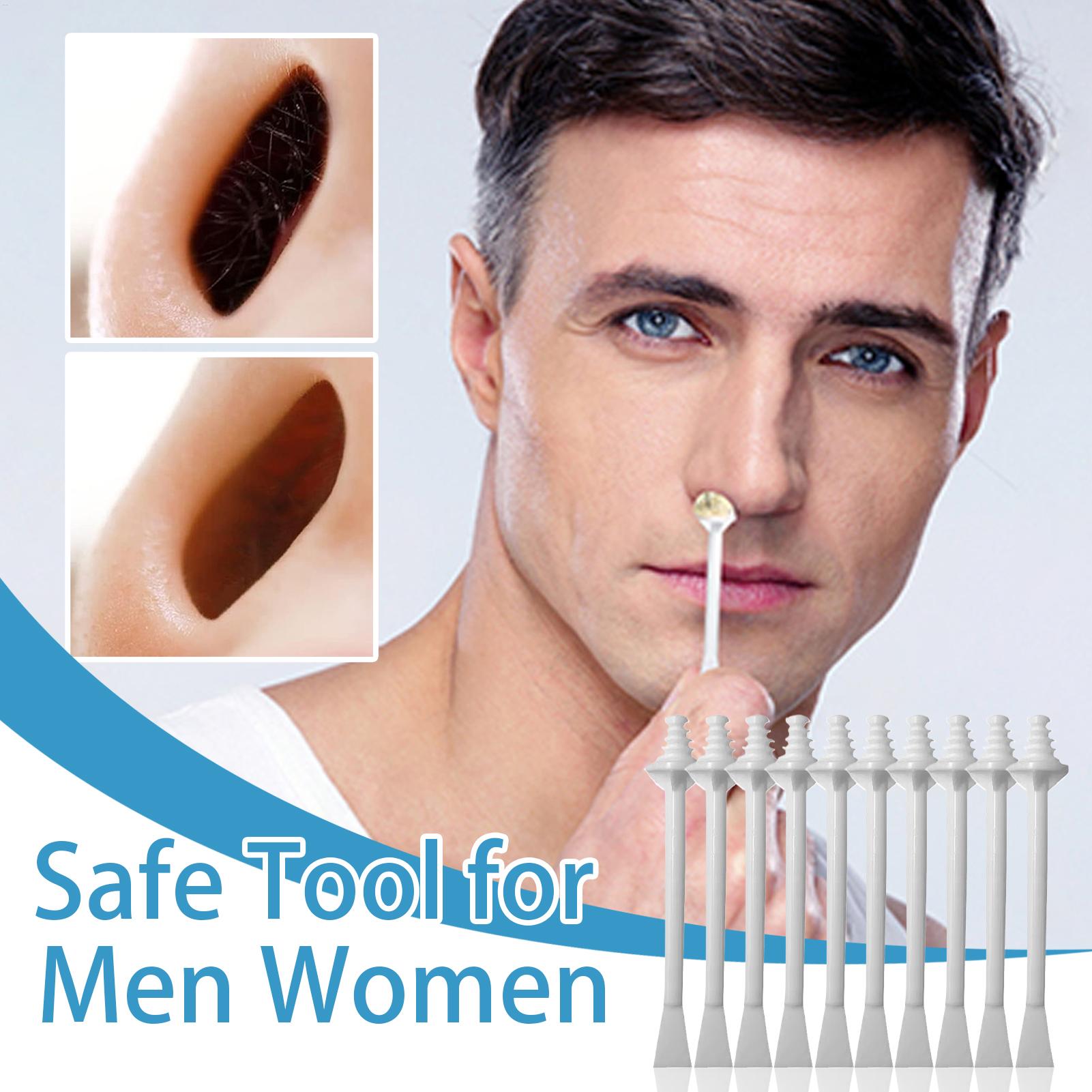 Men'S Grooming Wax - 10-pieces Nose Hair Wax Stick Nose