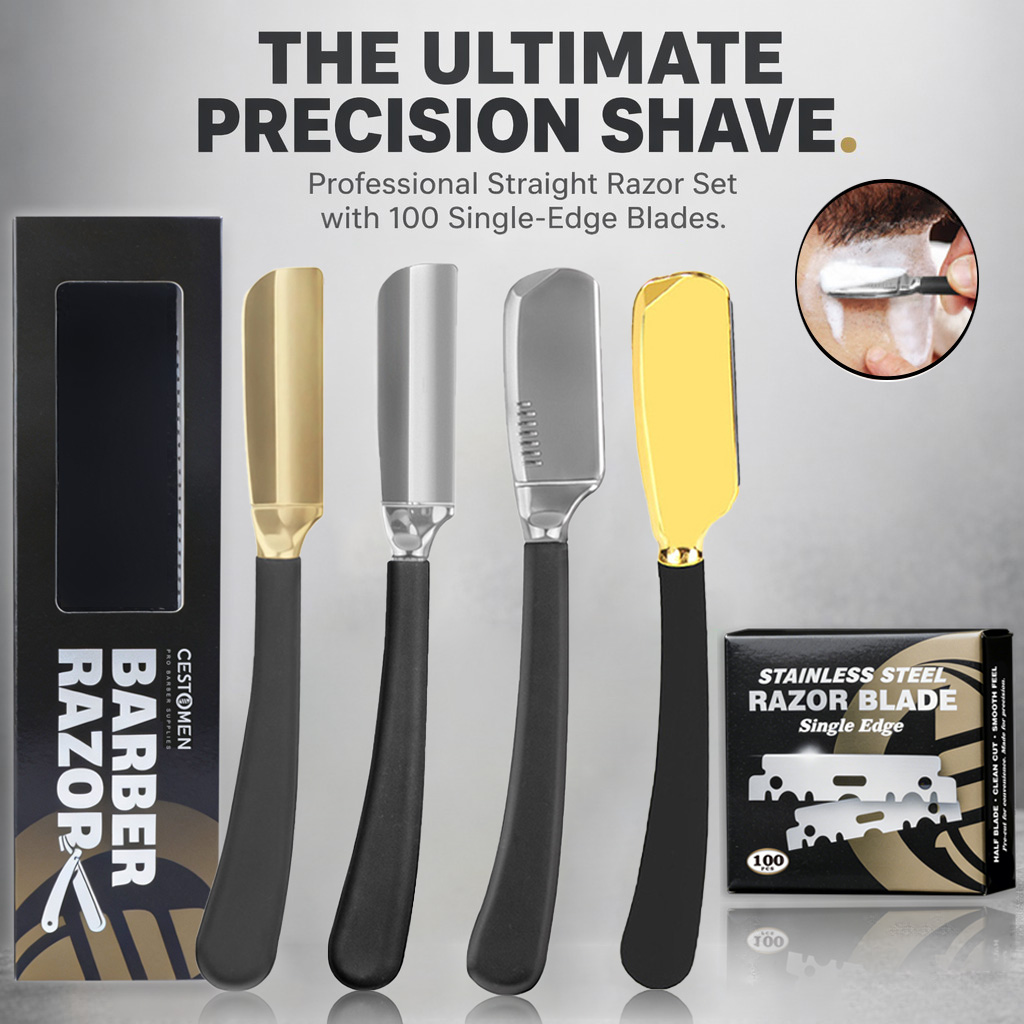 Men'S Grooming Trimmer - Professional Men Beard Straight Razor Holder
