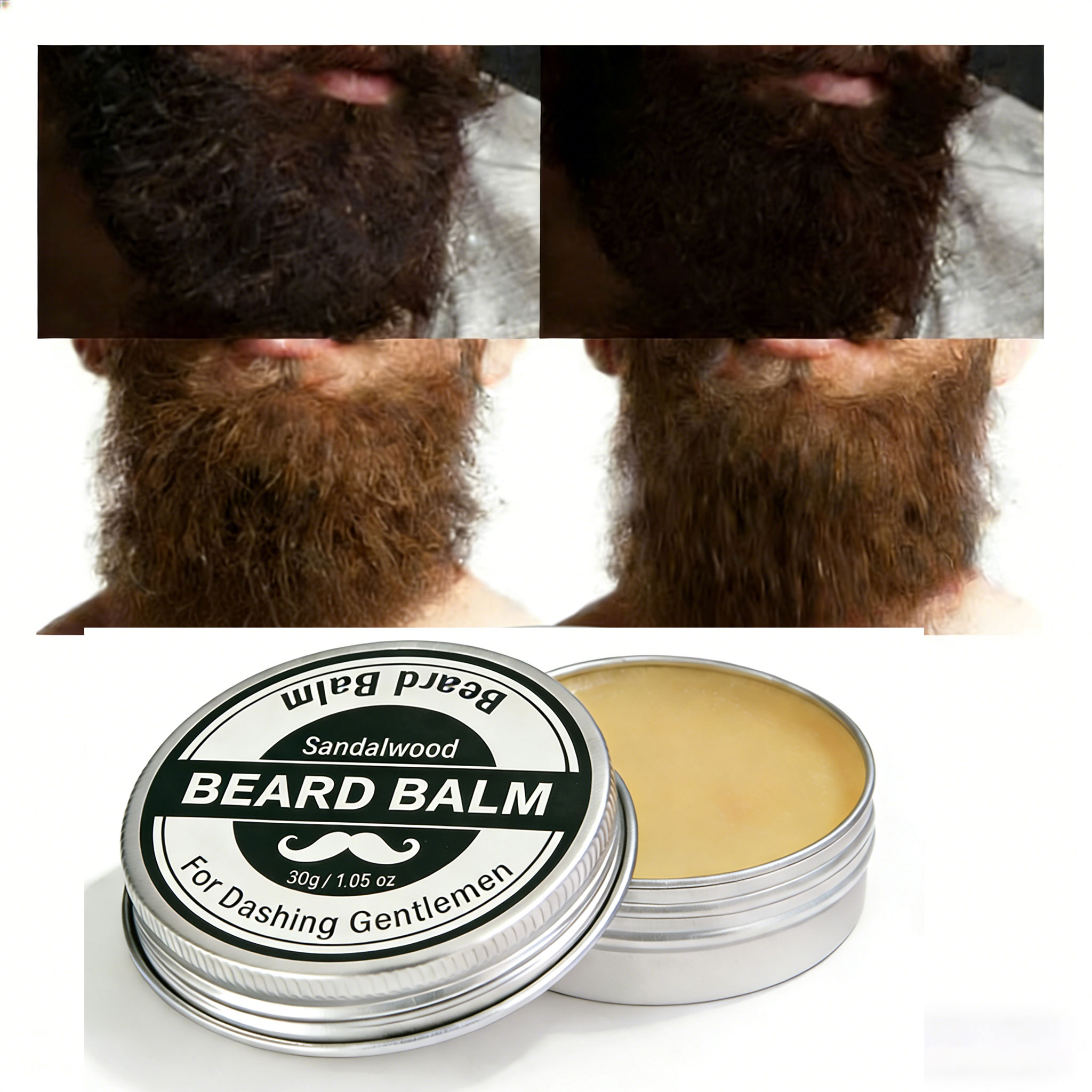 Men'S Grooming Wax - Strong Hold Beard Wax 30g, Natural