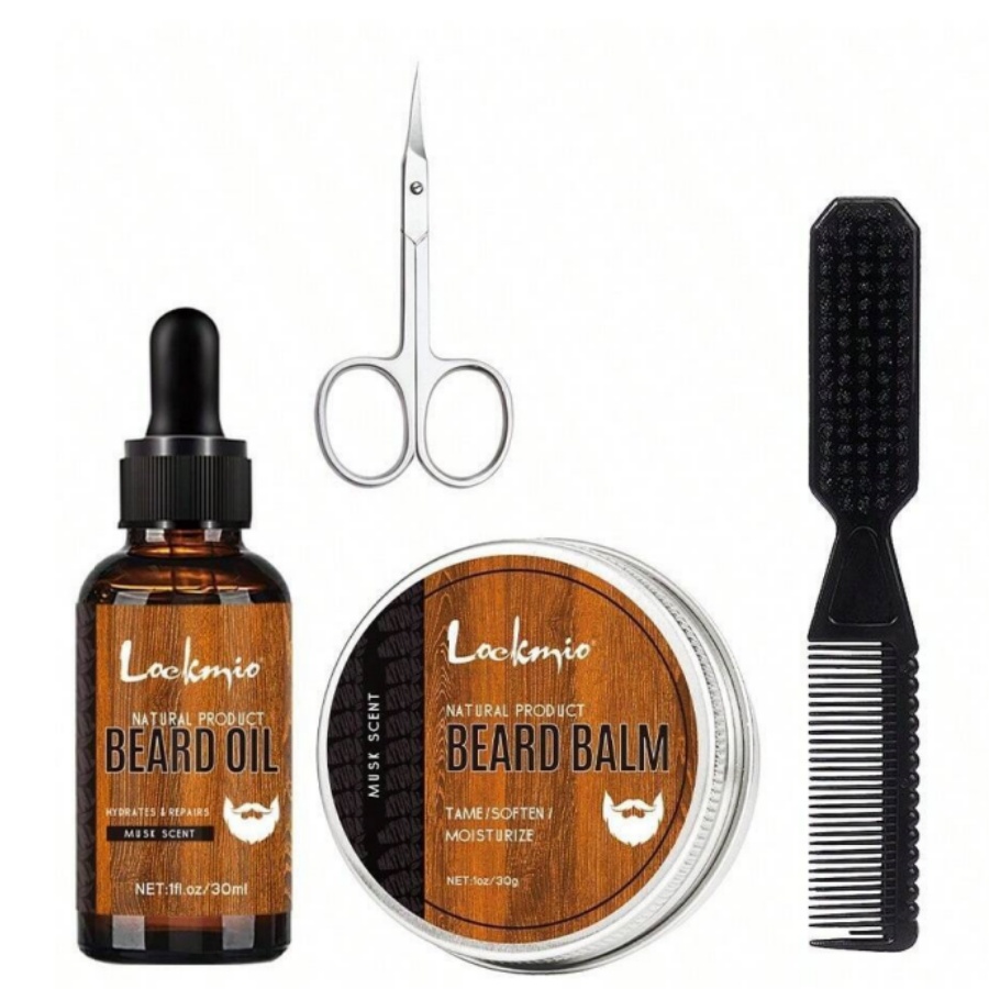 Men'S Grooming Wax - Men Beard Balm Kit Whisker Moisturizing