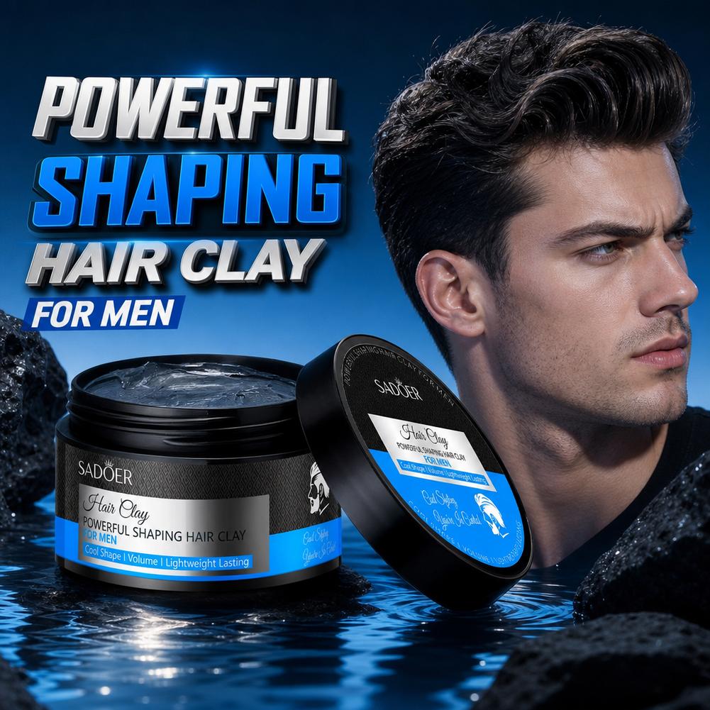 Men'S Grooming Wax - Men's Hair Styling Clay Strong Hold