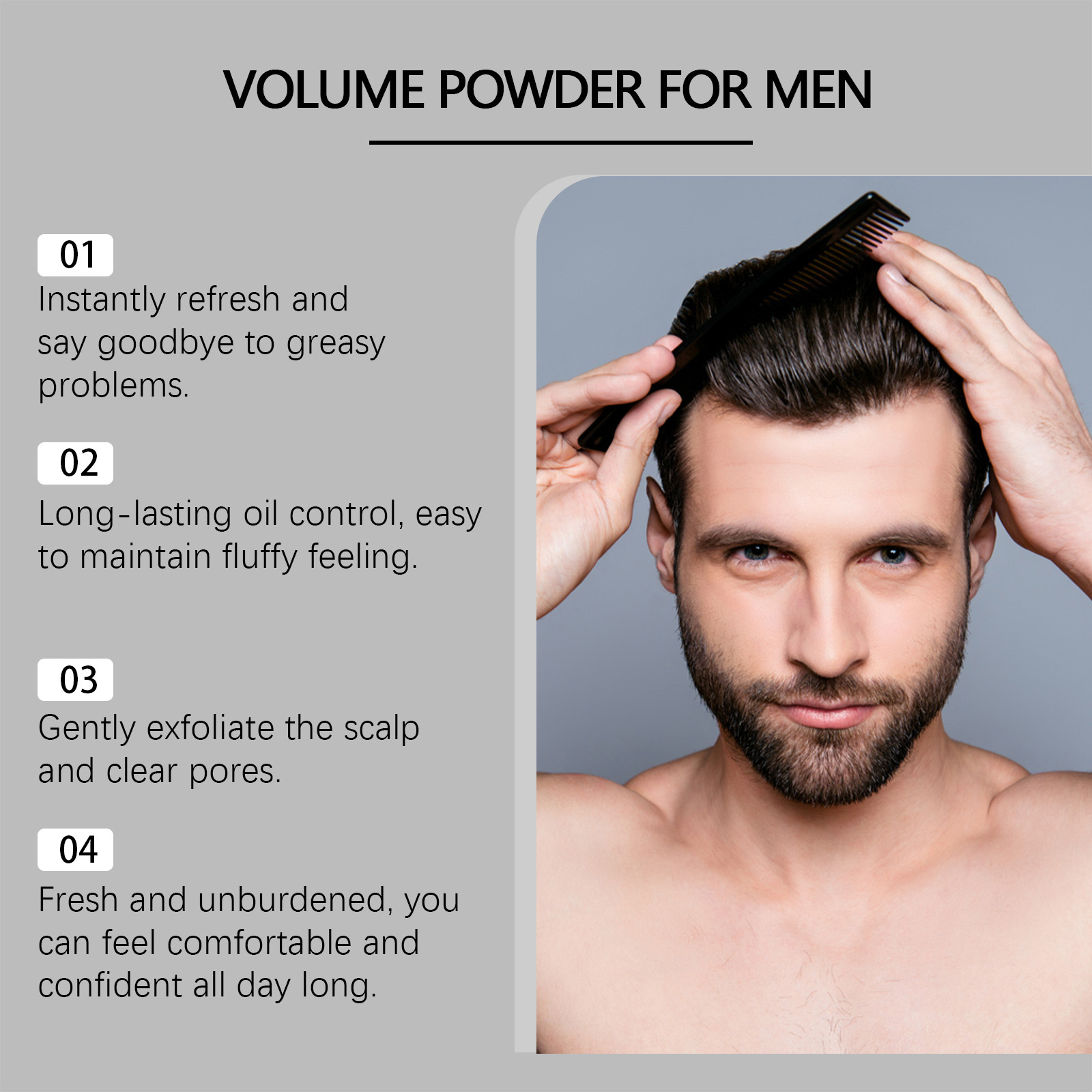 Volume Powder for Men Strong H - đánh giá và giá Men'S Grooming Wax