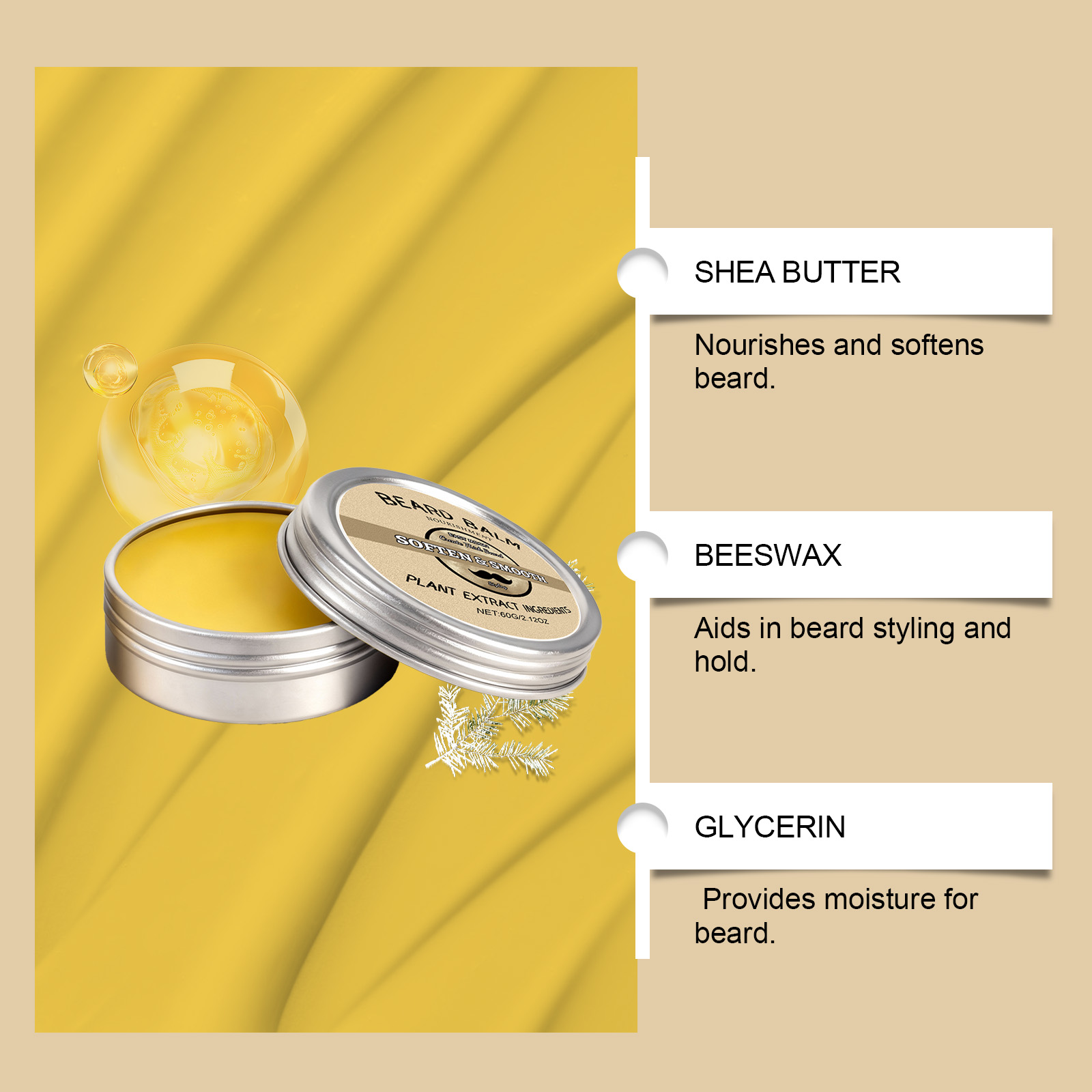 Men's Beard Care Wax - Smooth, - đánh giá và giá Men'S Grooming Wax