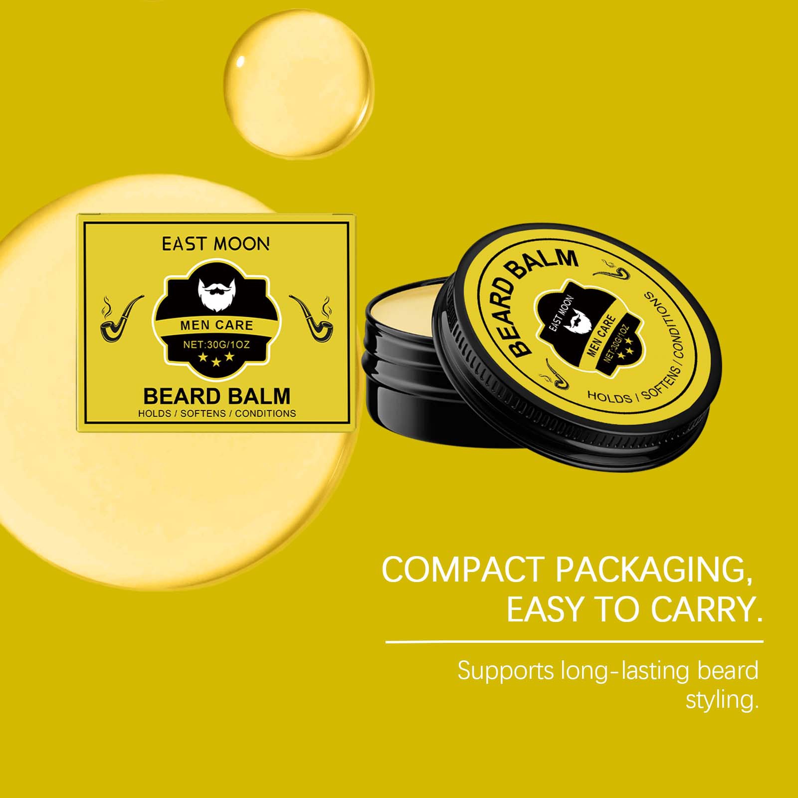 East Moon Men Beard Care Balm  - đánh giá và giá Men'S Grooming Wax