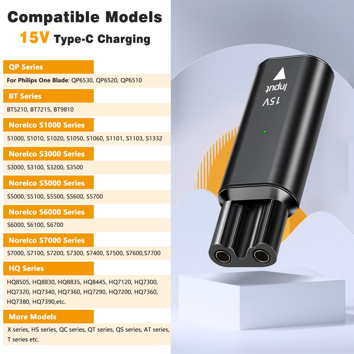 Brangdy 15V HQ8505 Type-C Shav - đánh giá và giá Men'S Grooming Trimmer