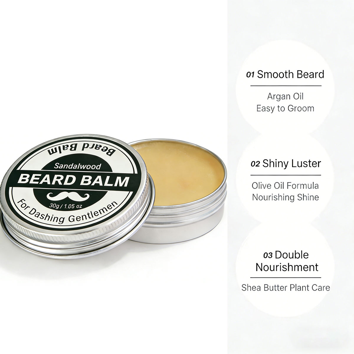 Strong Hold Beard Wax 30g, Nat - đánh giá và giá Men'S Grooming Wax